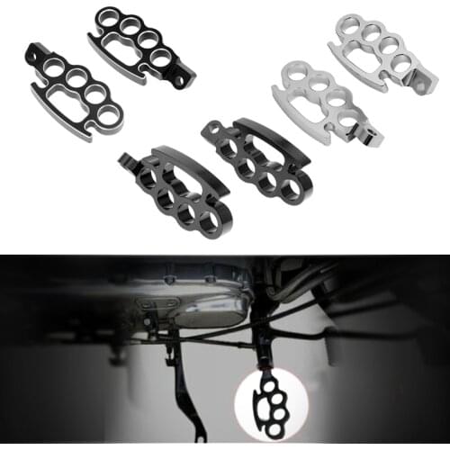 Motorcycle Universal Flying Knuckle Footrests Control Footpegs Pedal For Harley Sportster XL 883 Dyna Softail V-Rod FXDL FXDF
