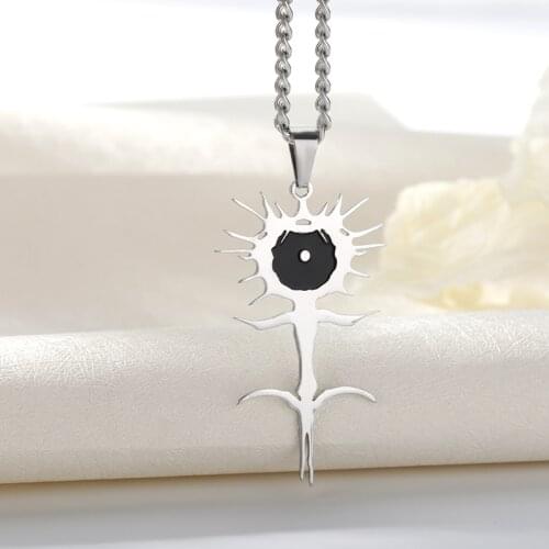 Ghostemane Magic Necklaces For Women Stainless Steel Charm Silver Color Chain Men Necklaces Fashion Jewelry Gift Bijoux Femme