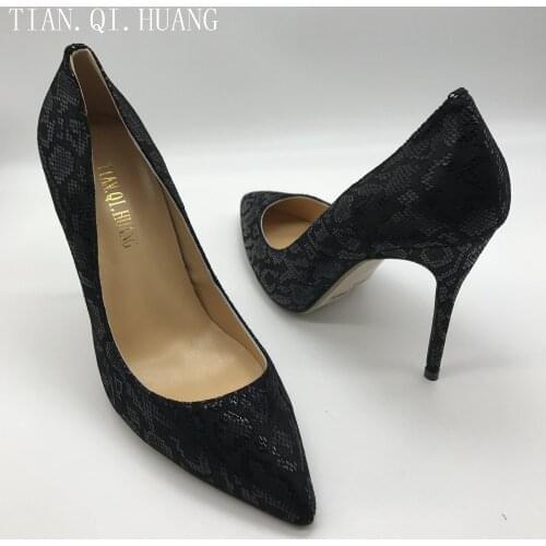 New Arrival Womens Shoes Pumps High Heels Wedding Shoes Woman High Heels Genuine leather Size :35-42 TIAN.QI.HUANG Brand