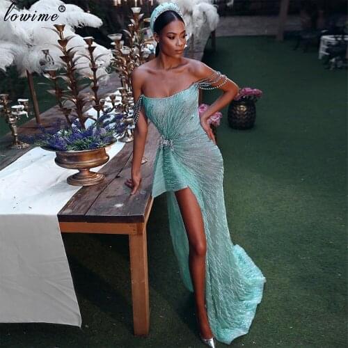 Robe Femme Mint Green Prom Dresses 2020 Long Sparkly Cocktail Dresses Woman Party Night Pageant Evening Gowns вечернее платье