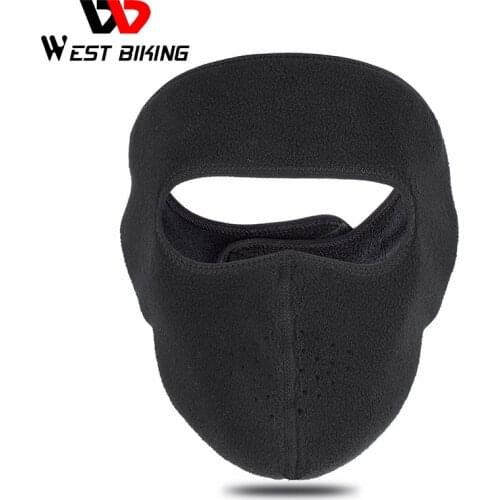WEST BIKING Winter Warm Face Cover Windproof Protective Mascarillas Men Women Cycling Ski Fishing Running Sport Bike Headwear
