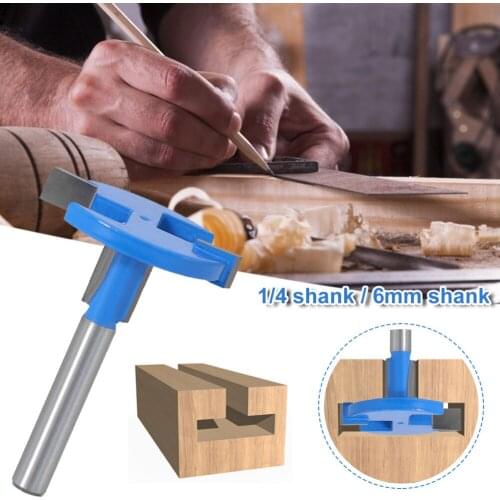 1PCS 1/4" Shank Straight Woodworking Router Bit Set Carpenter Milling Cutter 6mmT Type Slotting Cutter