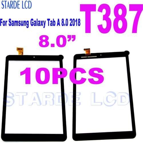 10PCS 8.0” Touch For Samsung Galaxy Tab A 8.0 2018 T387 SM-T387V T387A T387T Touch Screen Digitizer Glass Panel Replacement