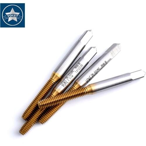 10PCS HSSE With Tin Forming Tap UNC 2-56 3-48 4-40 5-40 6-32 8-32 10-24 12-24 1/4 5/16 3/8 7/16 1/2 Machine Screw Thread Taps