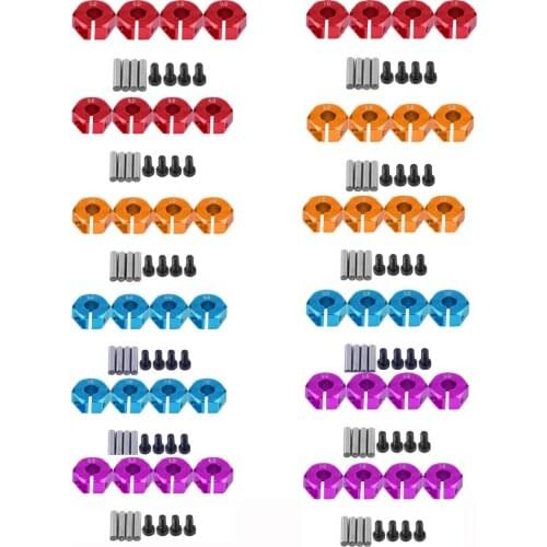 12mm universal adapter wheel hex wheel hub for HSP Sakura 1/10 scale RC sports car truck SUV 5 6 7mm wheel hex adapter