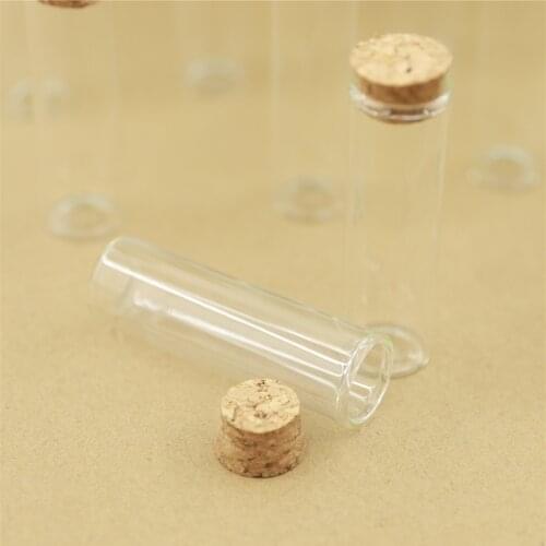 12 pieces 22*70mm 15ml Small Glass Bottle Stopper Test Tube Mini Spice Container DIY Glass Jars Tiny Vial Bottle Wedding Gift