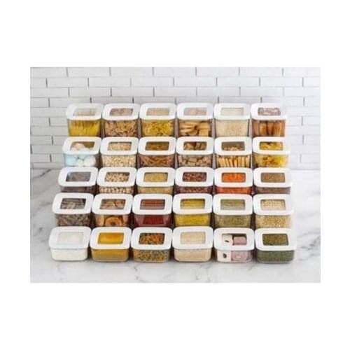 12pcs high quality storage box food storage container plastic kitchen refrigerator noodle box multi-grain storage FREE SHİPPİNG