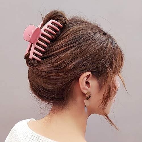 4PC Large Shower Hair Clips Korean Solid Big Hair Claws Elegant Hair Clips Hairpins Barrette Headwear for Women Hair Accessoires