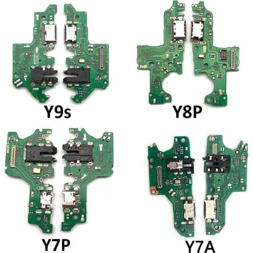 5PCS USB Charging Port Connector Board For Huawei Y9S Y6P Y8S Y8P Y7P Y6S P40 Lite 5G / P40 Lite E With Microphone Parts