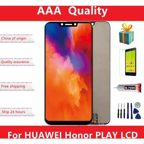 6.3" For HUAWEI Honor Play LCD Display COR-L29 COR-AL00 COR-TL10 Touch Screen Digitizer Replacement Assembly Part