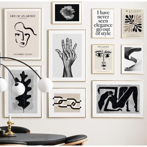 Matisse Picasso Abstract Wall Art Print Canvas Painting Vintage Nordic Poster Modern Gallery Wall Pictures For Living Room Decor