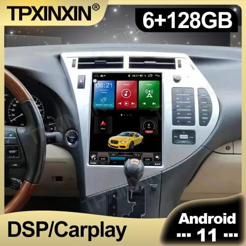 12.1" Screen 128GB Android 11 For Lexus RX Tesla Car Radio Multimedia Auto DVD Player Navigation Stereo GPS 2 din Accessories