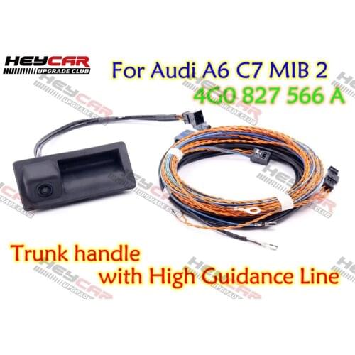 For Audi A6 C7 MIB 2 UNIT 4G0 827 566 A Rear View Camera Trunk Handle With High Guidance Line Wiring Harness 4G0827566A