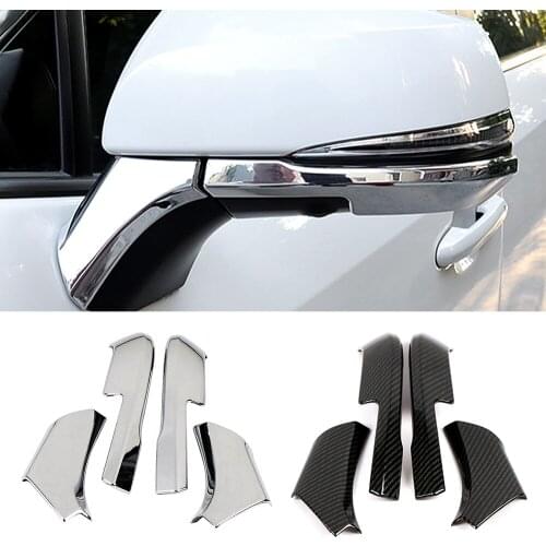 For Toyota Rav 4 Rav4 5 Gen 2019-2021 Rearview Mirror Cover Strip Decoration Trim ABS Chrome Side Rear View Mirror Sticker