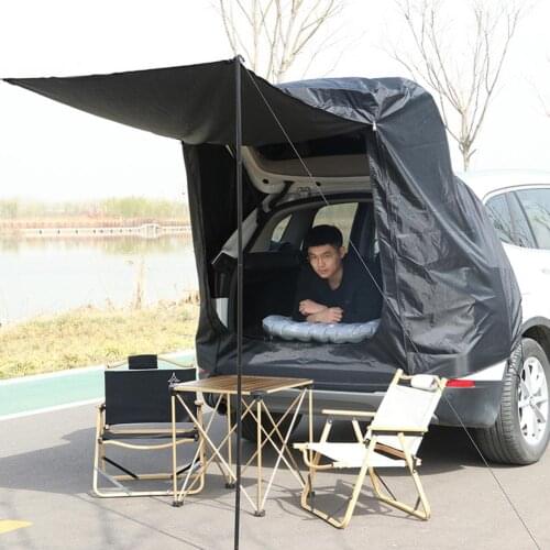 Travel Accessories Tent Sunshade For Car Trunk Outdoor Self-drivingTour Camping Rainproof Tour Barbecue Car Tail Extension Tent