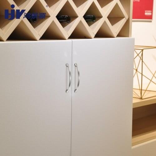 HJY Kitchen Cupboard Handles Zinc Alloy Cabinet Drawer Wardrobe Door Pull Rushed Stainless Steel Modern Simple Handles Z196