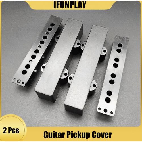 2pcs 4 String ABS Bass Electric Guitar Pickup Cover Neck/Bridge Pickup Case Open/Closed type for JB Bass Guitarra