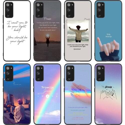 For Samsung Galaxy Promise by Jimin Soft TPU border Samsung Galaxy Case