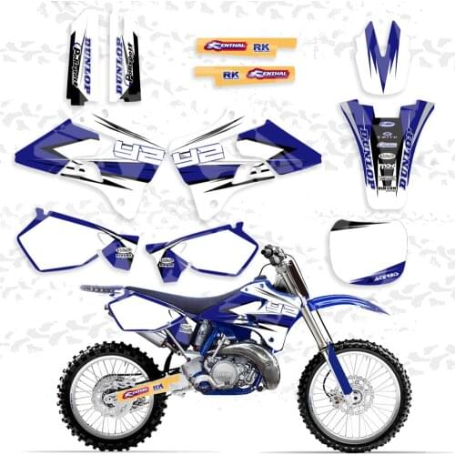 Motorcycle Graphics Decals Stickers Kits for Yamaha YZ125 YZ250 1996-2000 2001 Motorbike Boby Decorative Accessories