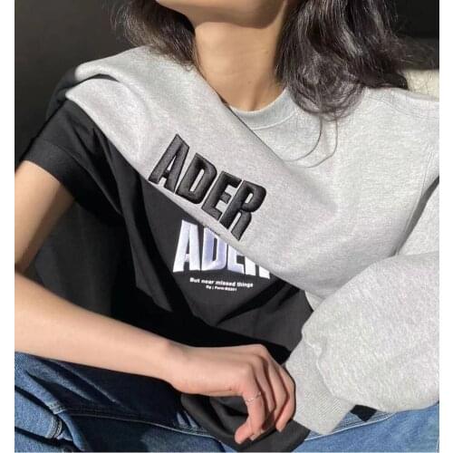 2021 new 1:1 Ader Error T Shirt Top Quality Embroidery printing tshirt Men Women hip hop Adererror short sleeve tee