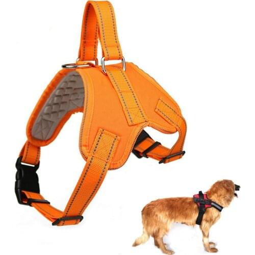 Personalized Dog Harness NO PULL Reflective Breathable Adjustable Pet Harness For Small large Dog Harness Vest Pets Accessories