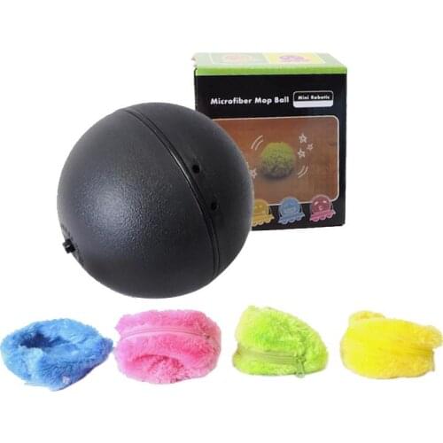 Pet Electric Toy Ball Dog Cat Automatic Rolling Ball With Plush Bag Pet Plush Roller Rubber Ball Toy Pet Supplies
