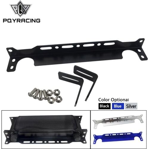 PQY - New British type Universal Engine Oil Cooler Mounting Bracket Kit 2mm Thickness Aluminum PQY-OCB01
