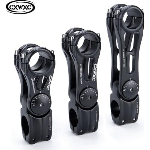 Adjustable MTB Stem For Bike Handlebar Stem 90/110/145mm Aluminum Alloy Mountain BMX Fixie Gear Cycling Bicycle Stems Part