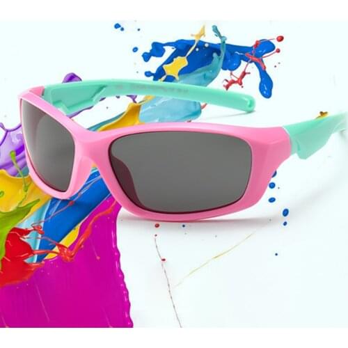 Sunglasses Boys And Girls Polarized UV400 Lens Brand Designer Fashion Children Baby Sun Glasses Sports Outdoor Eyewear 8199