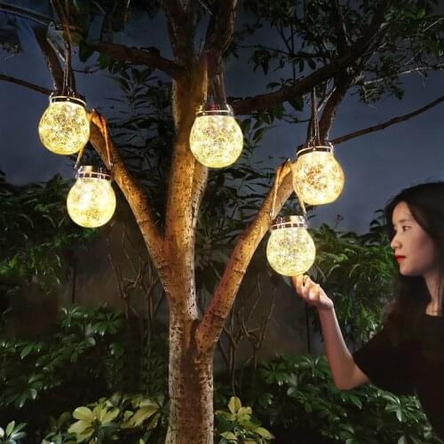 Solar garden outdoor waterproof hanging lamp balcony garden courtyard decoration villa small night lamp outdoor wall lamp