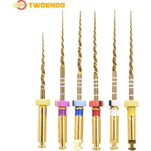 Dental Basic Instrument Gold Files Heat Activation Endo Treat Endodontic 21mm 25mm Niti Material Drill