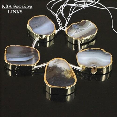 1 strand Big Size natural quartz stone beads druzy charm stone pendant beads for jewelry making statement jewelry