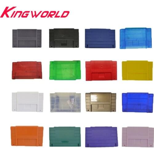 100pcs US Version 16bit Game Cartridge Replacement Plastic Card Shell For SNES Game Console With Screw