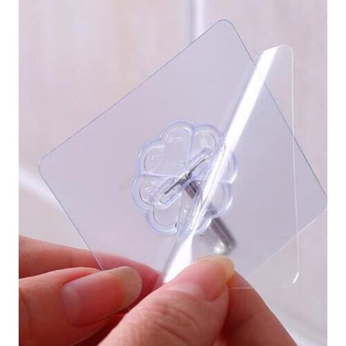 1x Useful Strong Clear Suction Cups Mushroom Head Strong Vacuum Suckers Hooks Hanger For Kitchen Bathroom