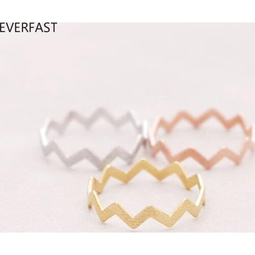 3pc/Set Simple Wave Ring Fashion Casual Zig Rings Mix Color Set Women Jewelry Accessories Free Shipping