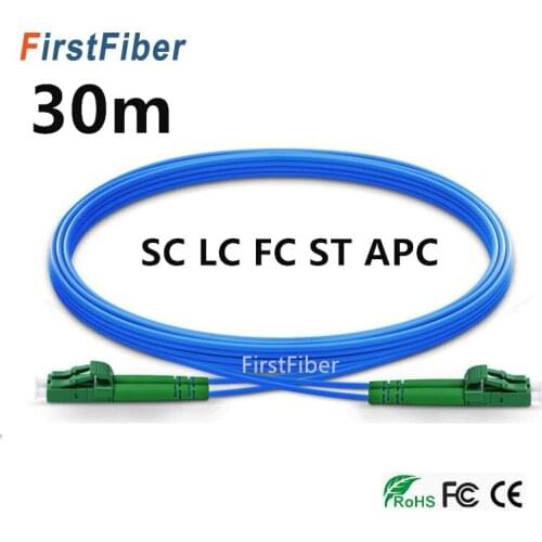 APC Armored Patch Cable 30m LC SC FC ST Duplex 2 Core Single Mode Armored PVC Patch cord