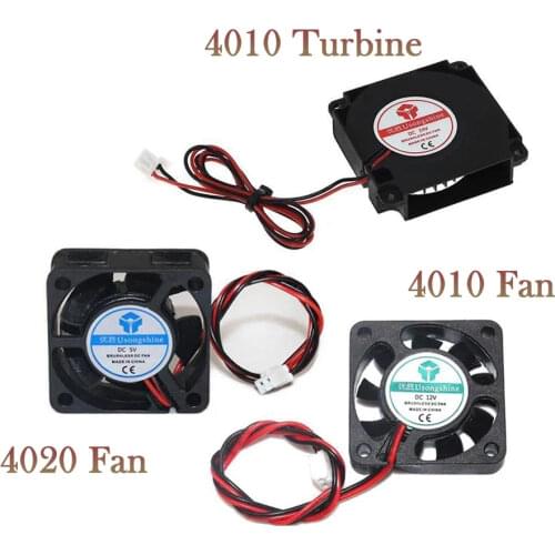 DC 5V/12V/24V Computer CPU Cooler Mini 4010 Cooling Fan 40x40x10mm/40x40x20mm Small Exhaust Fan for Ender 3 CR10 3D Printer