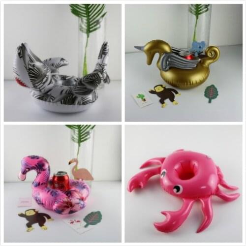 Unicorn Flamingo Drink Holder Pool Float Inflatable Floating Swimming Pool Beach Party Kids Swim Beverage Holders For phone cup