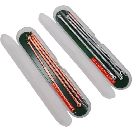 1set Golden/Silver Blackhead Acne Needle Blemish Extractor Remover Stainless Needles Remove Beauty Tools Blackhead Remover