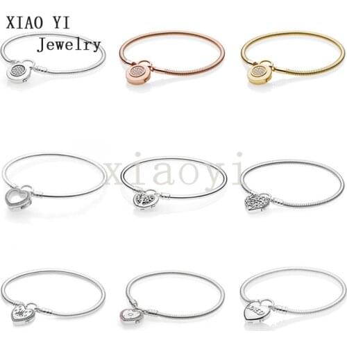 XIAOYI 2020 S925 Classic circle Heart lock tree confession magic bracelet a variety of choices wholesale beauty quality female