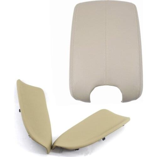 Set Beige Console Armrest Lid Cover + Door Panel Armrest for Honda Accord 2008-2012 4 Door (NOT fit for Coupe model)