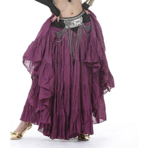 New style Linen skirt gypsy skirt clothes belly dance costume indian dance set bellydance wear Skirt 12 colors VL-313