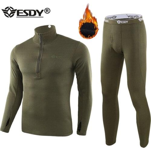 Men’s Thermal Underwear Sets Sport Base Layer For Male Winter Gear Compression Suits For Skiing Running Long Johns