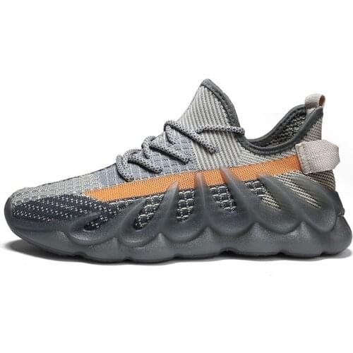 Summer new style volcanic jelly shoes, breathable flying woven fashion running casual sports shoes men zapatillas Кроссовки M206