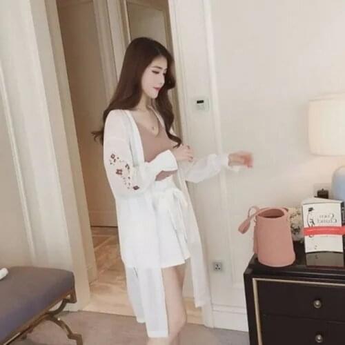 Summer Women Sun Protection Clothing Coat Windbreaker Mid-Length Anti-Ultraviolet Embroidery Cardigan Ultra-Thin Female Jacket