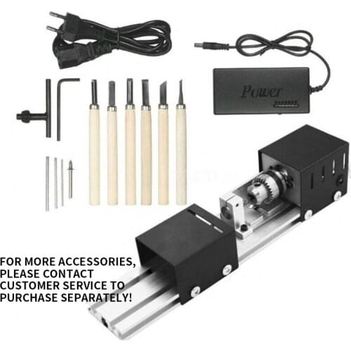 90W Miniature small lathe polishing and cutting beads round beads and beads machine mini diy woodworking lathe