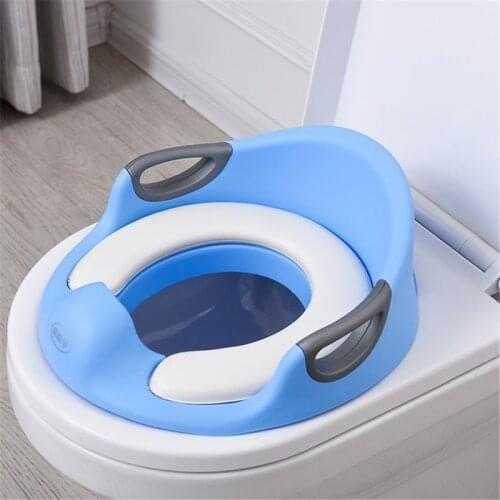 Multifunctiona Baby Potty Training Seat Portable Toddlers Kids Potties Trainer Seats with Soft Cushion Anti-Slip Potty Ring