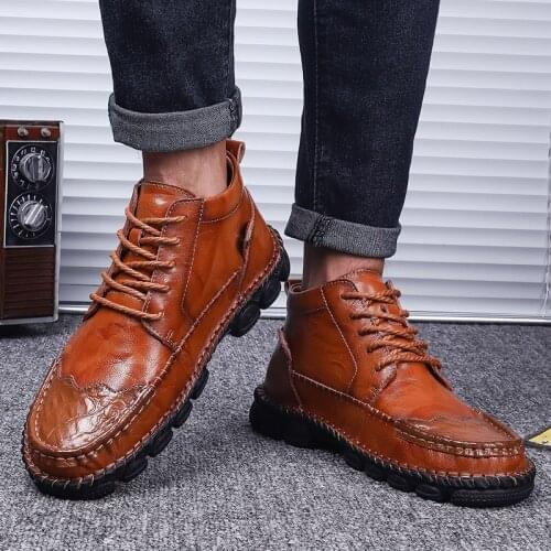 Mens Causal Shoes 2020 New Men Shoes Casual Breathable Mens Leather Sports Fashion Sneakers For Spring Hot Man Mens