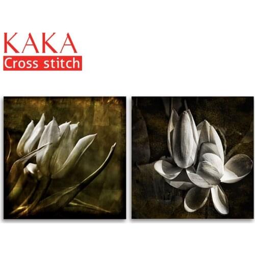 Cross stitch kits,Embroidery needlework sets with printed pattern,11CT-canvas for Home Decor Painting,Flowers Full NCKF079