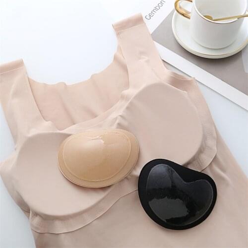 Invisible Heart Padding Magic Bra Insert Pads Push Up Silicone Self Adhesive Breast Enhancer Women Intimates Breast Lift Nipple